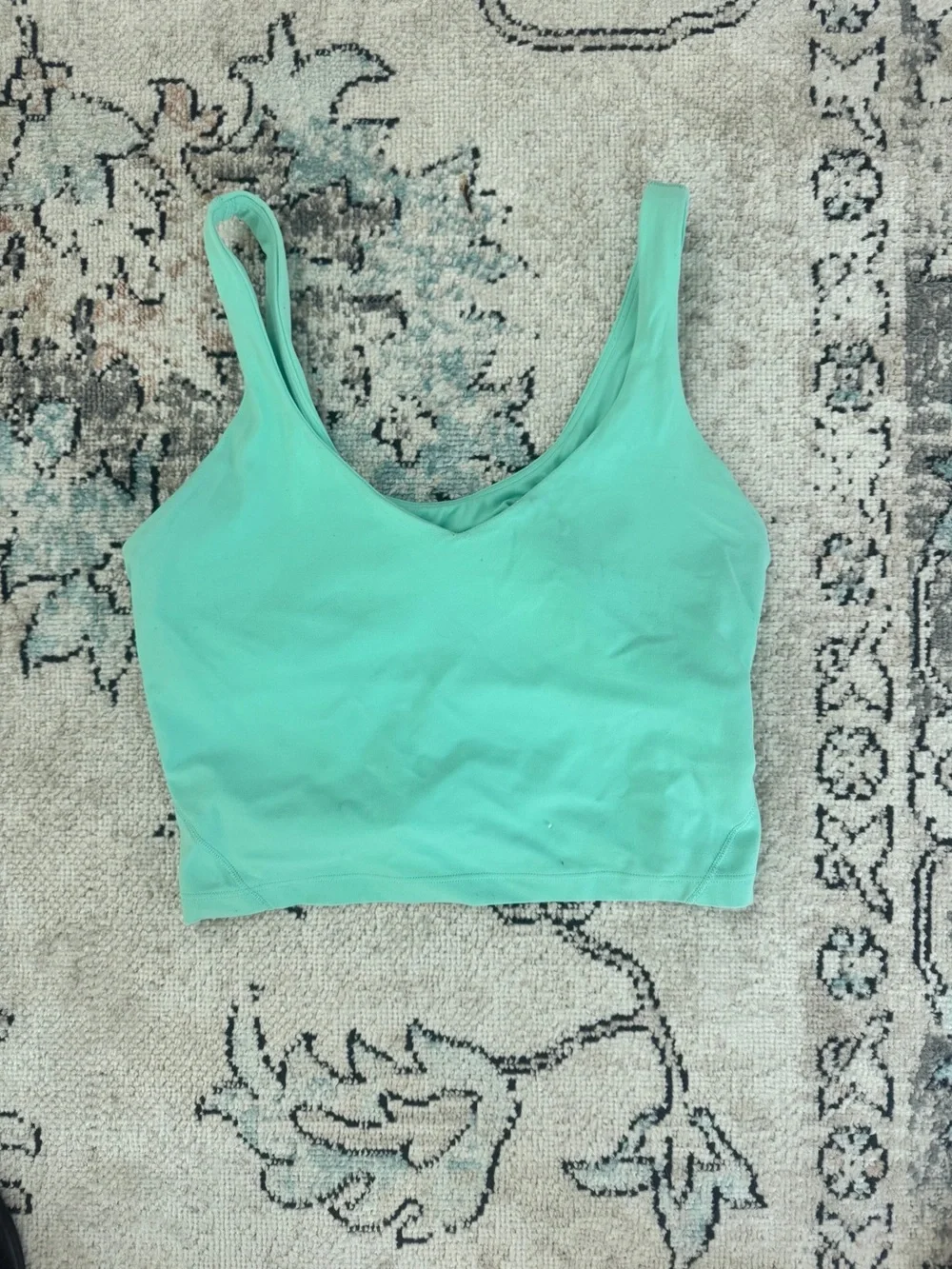 lululemon athletica Mint Green Scoop Crop Tank